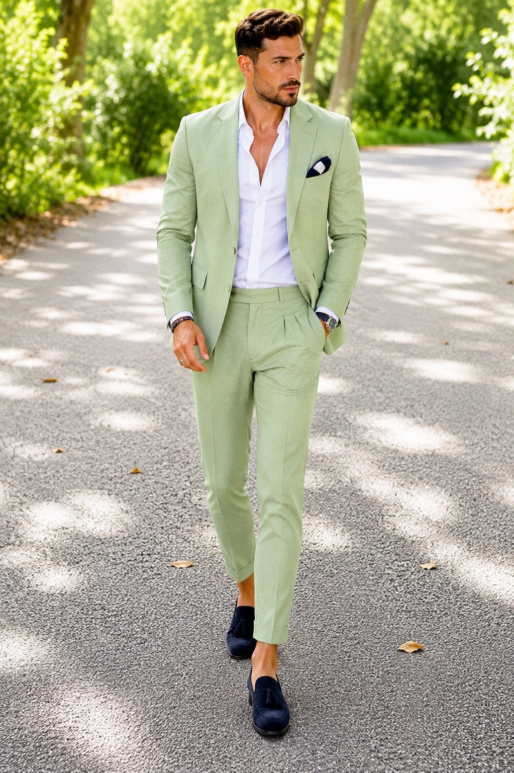Men's Summer Suit 2-Piece – Blazer & Trousers