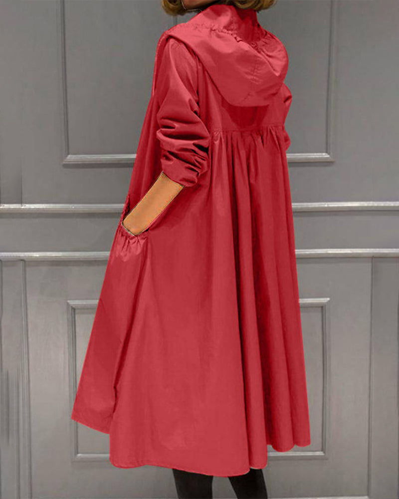 EVA-US | Waterproof Long Trench Coat With