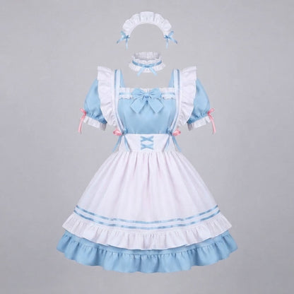 Women Playful Costume Set with Ruffle Details and Accessories EVA-US