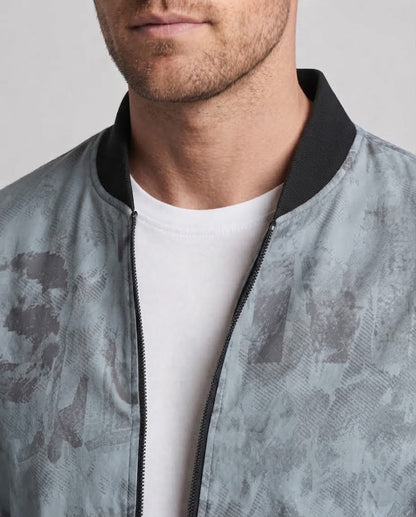 Men's Fashion Bomber Jacket with Graphic Details EVA-US