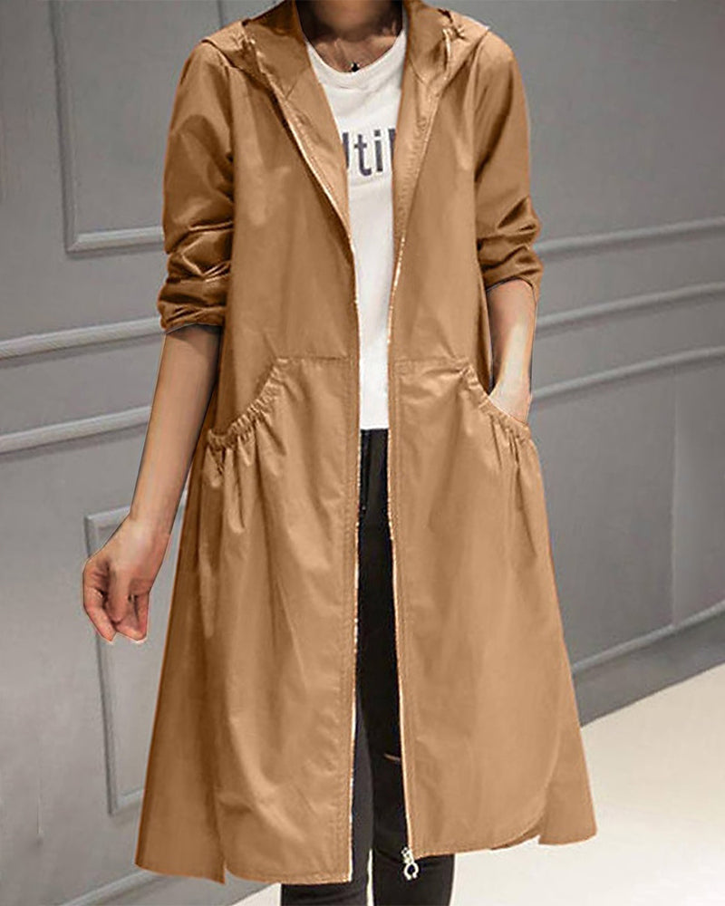 EVA-US | Waterproof Long Trench Coat With