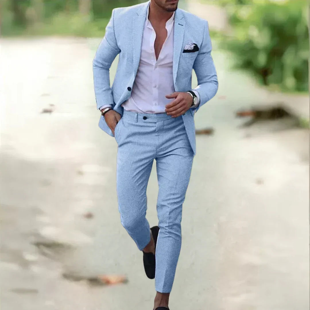 Men's Summer Suit 2-Piece – Blazer & Trousers