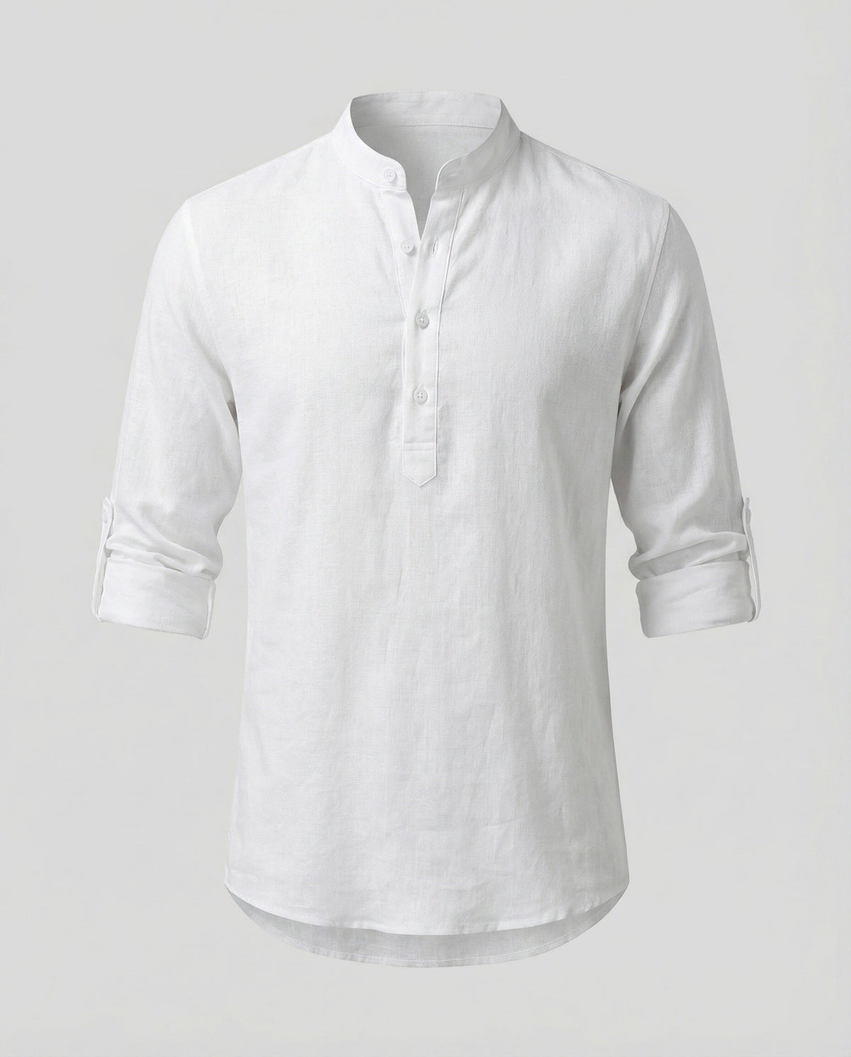 Elegant Linen Shirt With Collar