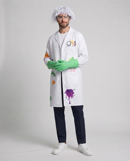 Men's Scientist Costume with Colorful Colors and Accessories EVA-US