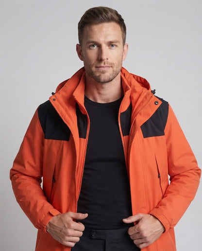 Men's lightweight urban outdoor jacket with zip-in fleece and contrast trim EVA-US
