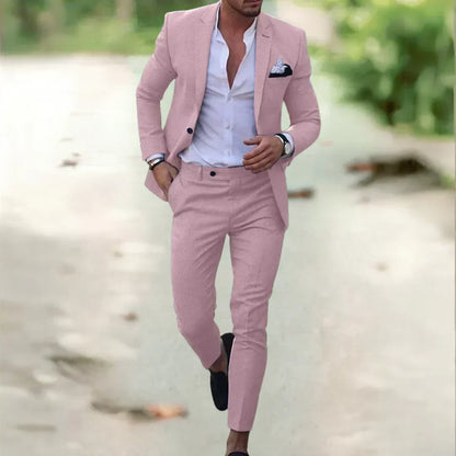 Men's Summer Suit 2-Piece – Blazer & Trousers