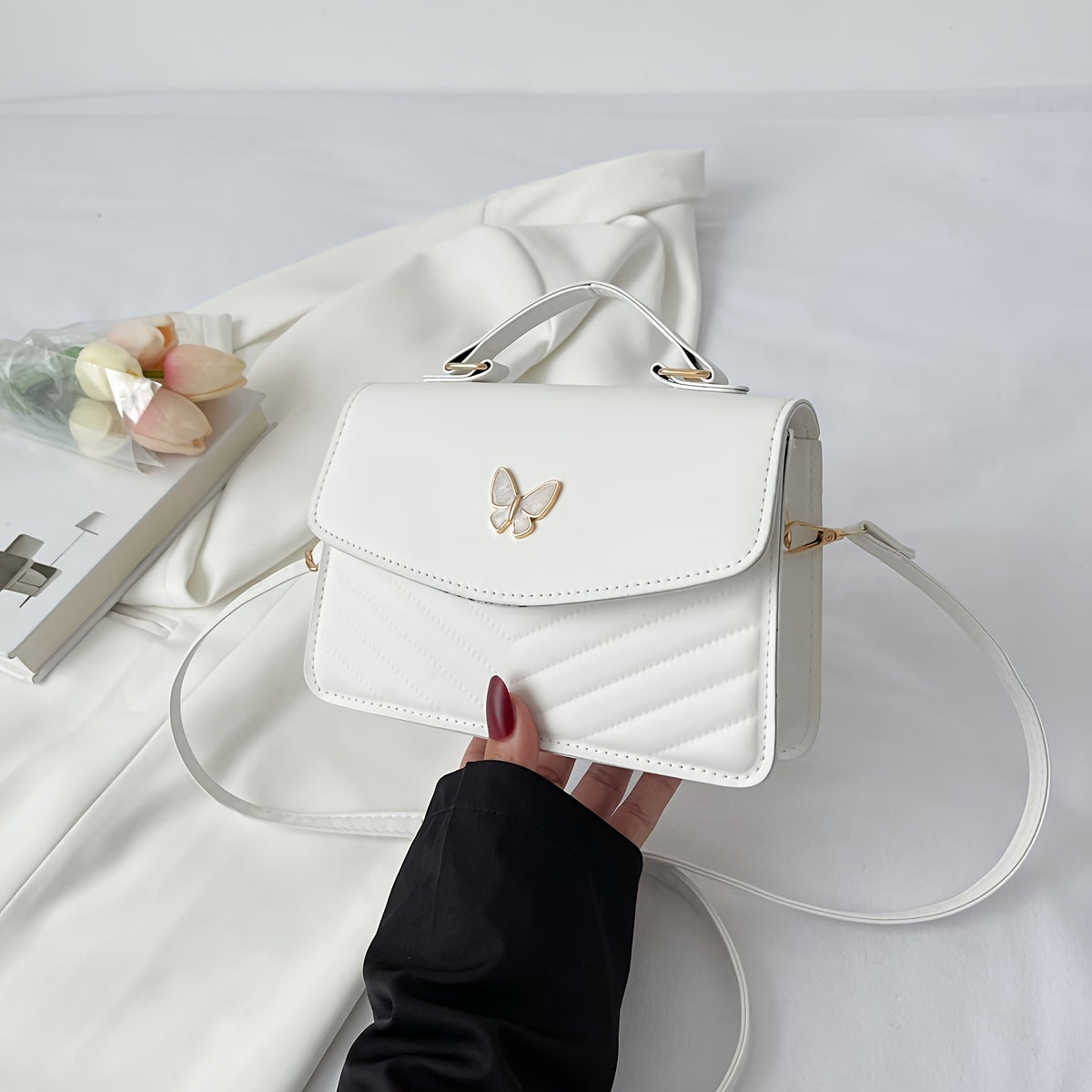 EVA-US | Fashionable solid color shoulder bag and crossbody bag
