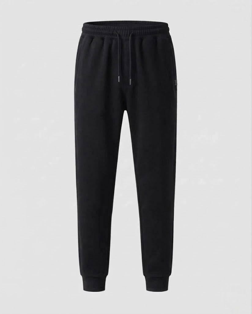 Men's Thermo-Fleece Jogging Pants with Elastic Waistband and Cuffs EVA-US