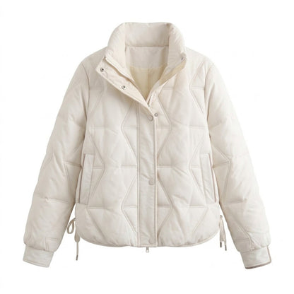 Women's nan shorter ultralight thermo boxy blouse with ergonomic shoulder fit and concealed snap placket