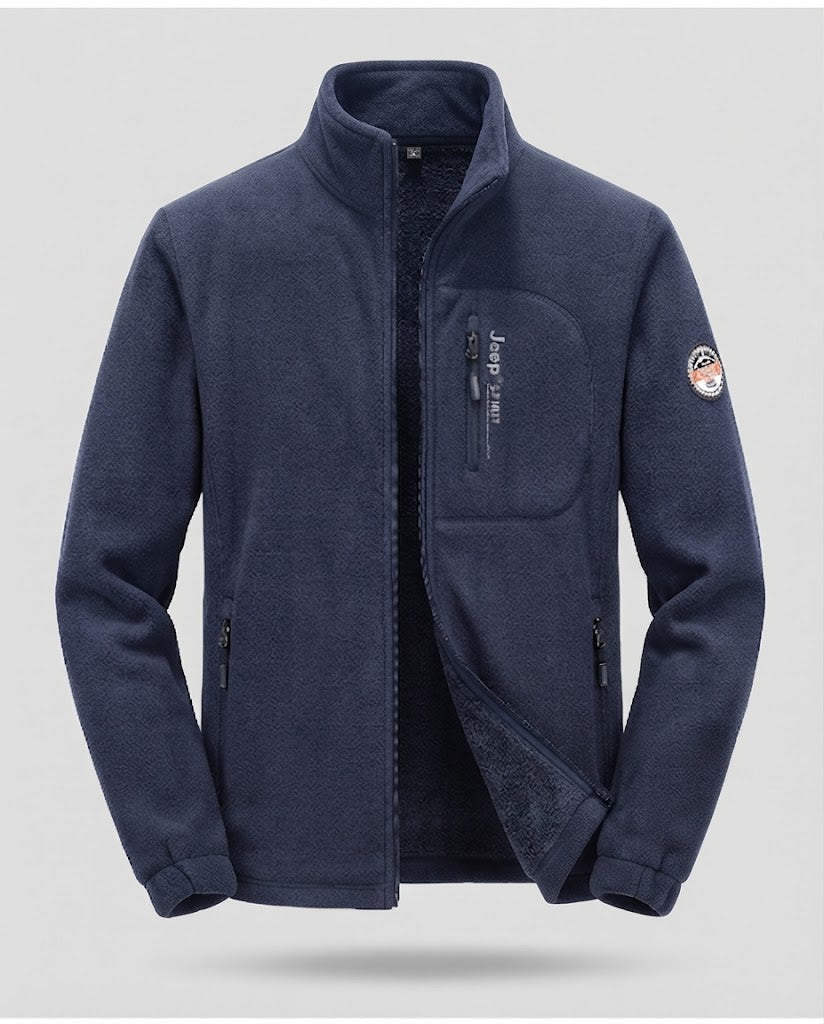 Men's fleece jacket with high collar EVA-US