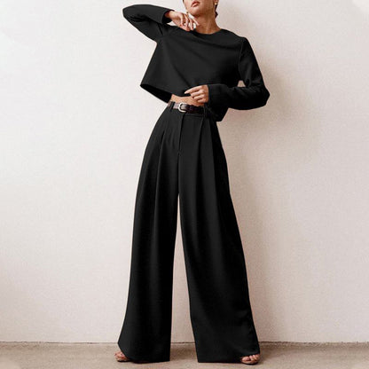 EVA-US | Long Sleeve and Wide Leg Pants for Women