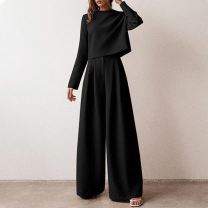 EVA-US | Long Sleeve and Wide Leg Pants for Women