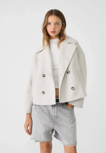 Women short double-breasted coat