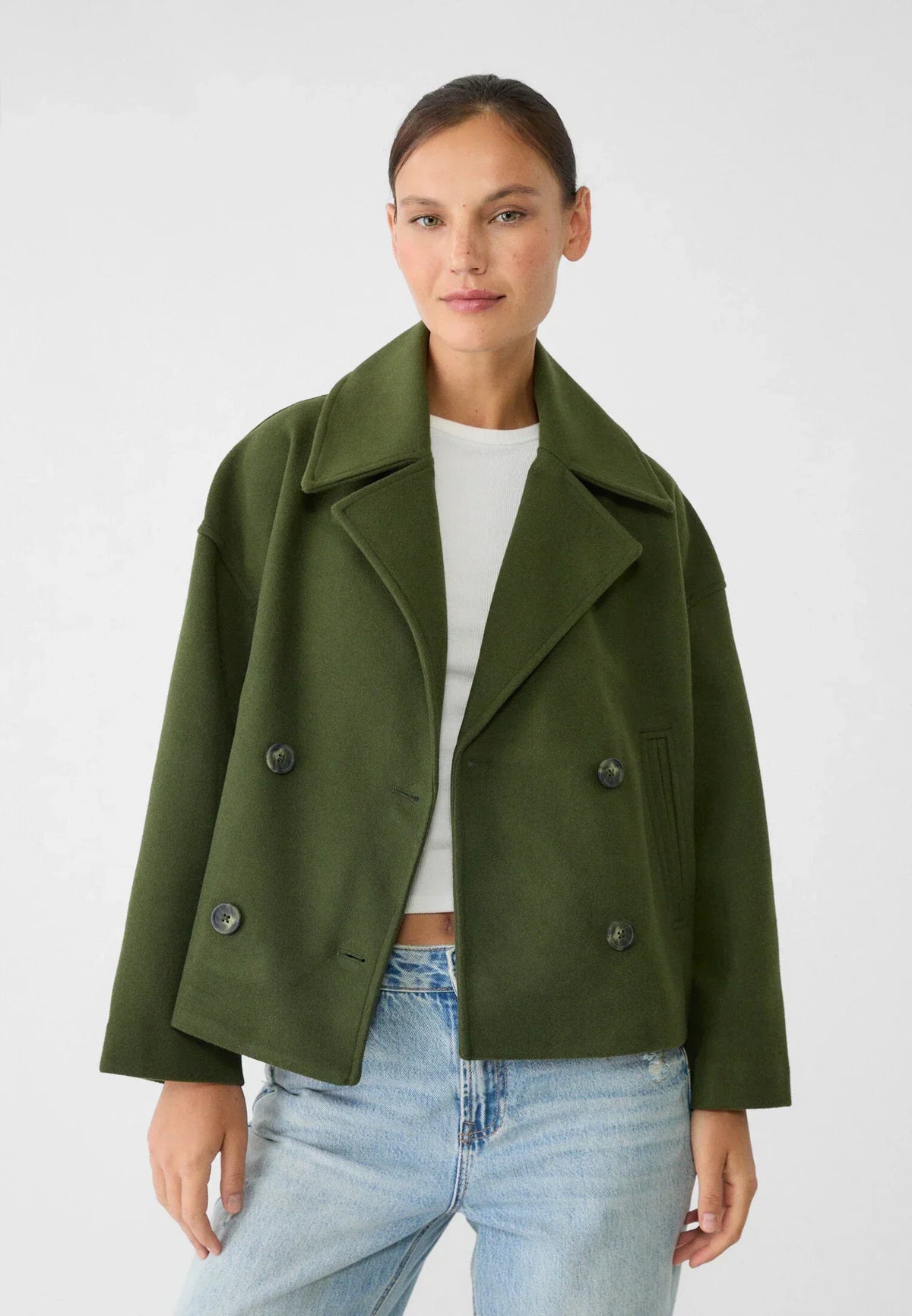 Women short double-breasted coat