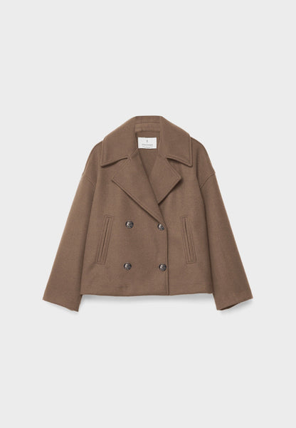 Women short double-breasted coat