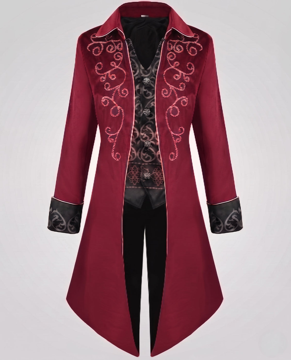 Women elegant tailcoat with elaborate embellishments and noble accents EVA-US