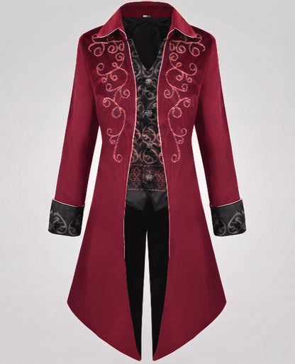 Women elegant tailcoat with elaborate embellishments and noble accents EVA-US