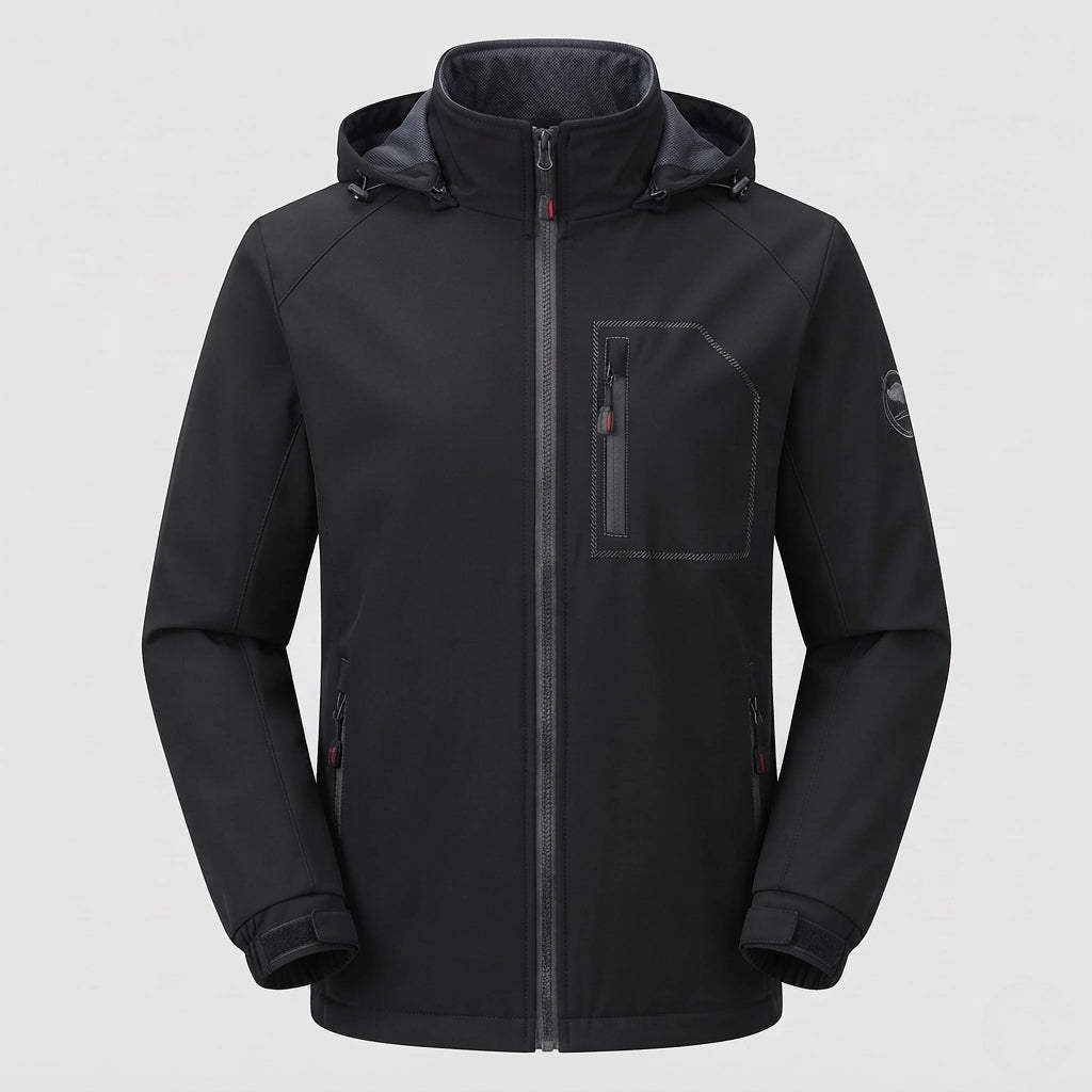 Men's Sporty Outdoor Jacket with Hood EVA-US