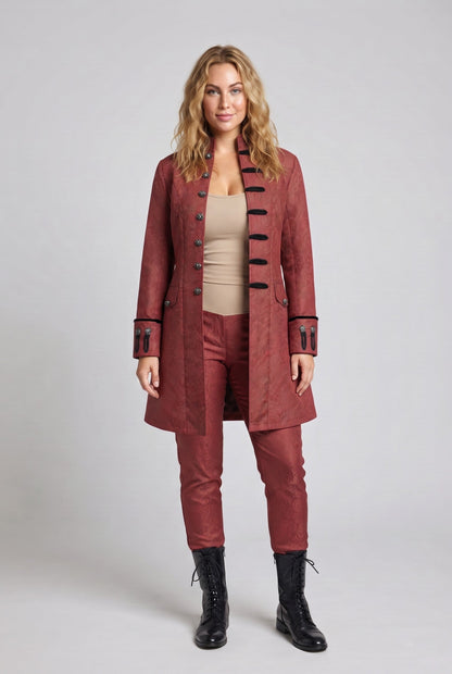 Women's stylish, elegant vest with luxurious embellishments and asymmetric cut EVA-US