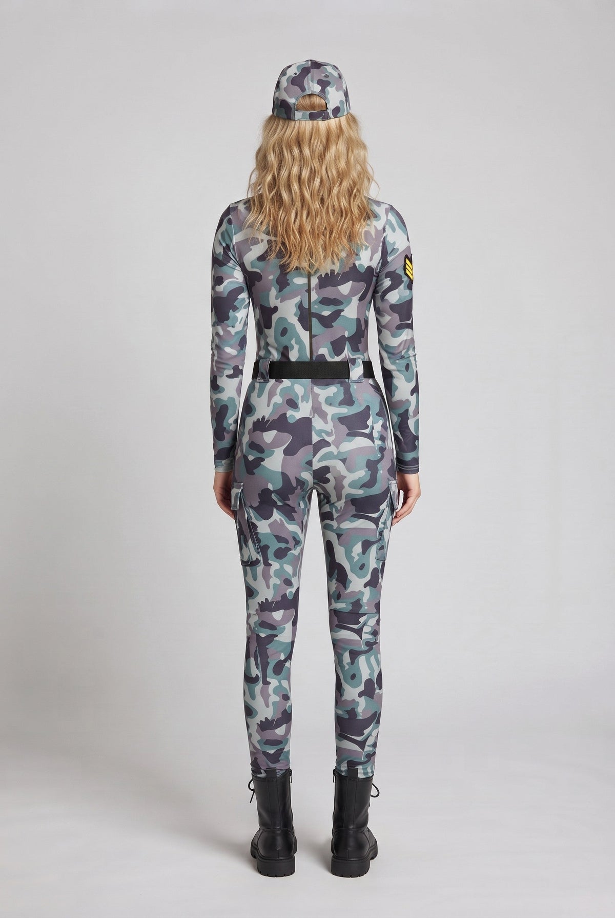 Ladies Camo-Design Overall with Zipper EVA-US