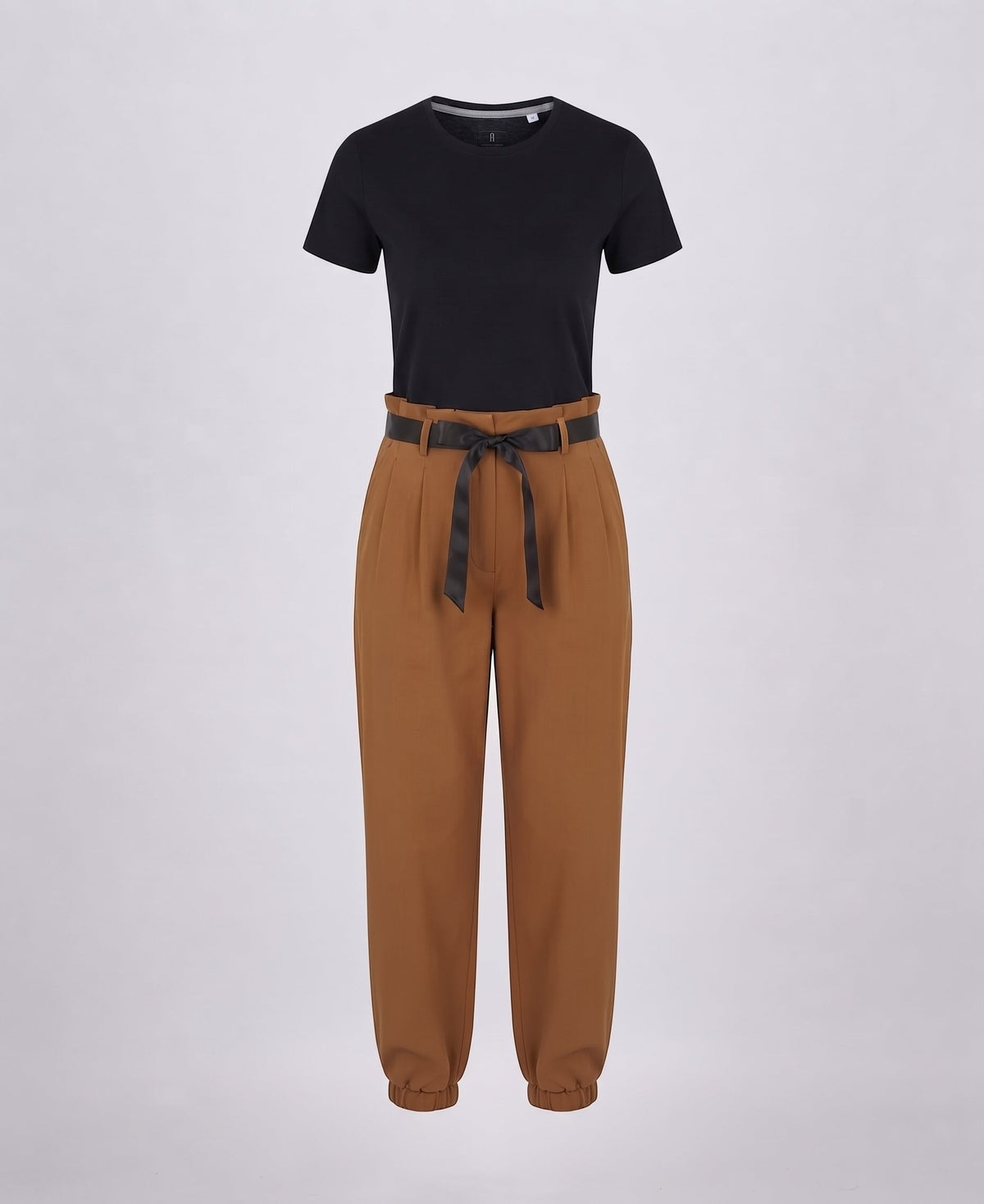 Women's Fashion Statement Jumpsuit with Wide Legs and Drawstring EVA-US
