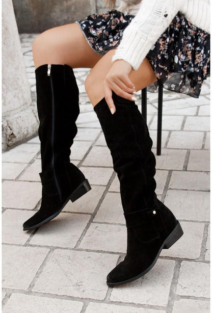 EVA-US | Warm Suede Boots - Comfortable Winter Shoes