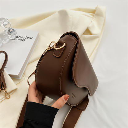 EVA-US - Vegan Leather Shoulder Bag for Women Adjustable Shoulder Strap