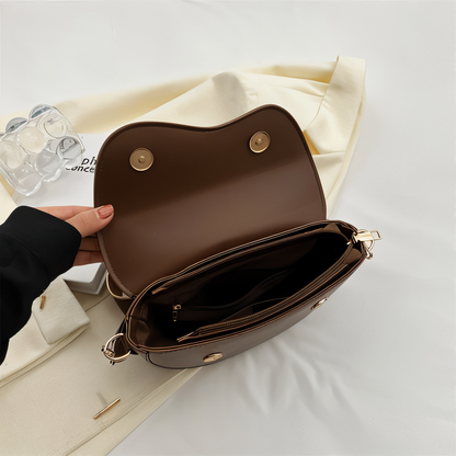EVA-US - Vegan Leather Shoulder Bag for Women Adjustable Shoulder Strap