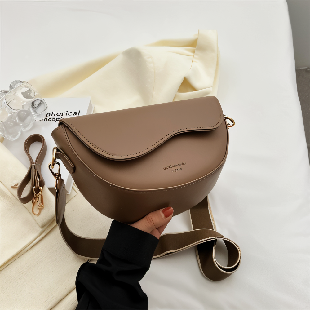 EVA-US - Vegan Leather Shoulder Bag for Women Adjustable Shoulder Strap