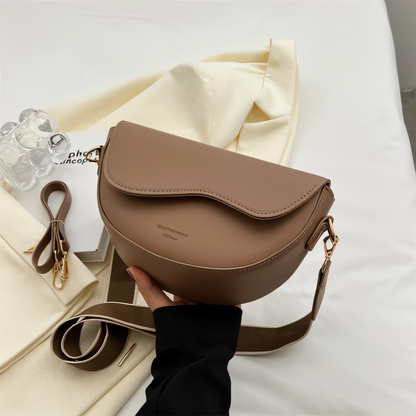 EVA-US - Vegan Leather Shoulder Bag for Women Adjustable Shoulder Strap