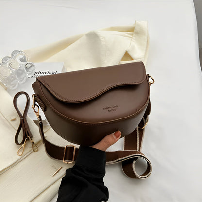 EVA-US - Vegan Leather Shoulder Bag for Women Adjustable Shoulder Strap
