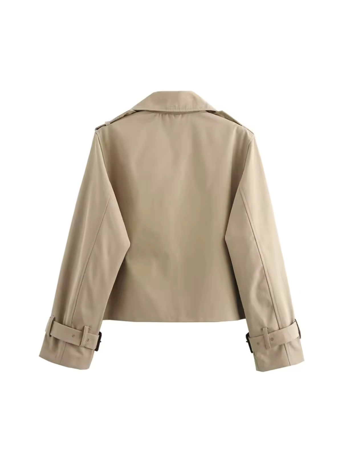 Women's Waterproof Trench Coat With Belt Cuffs and Revers Collar