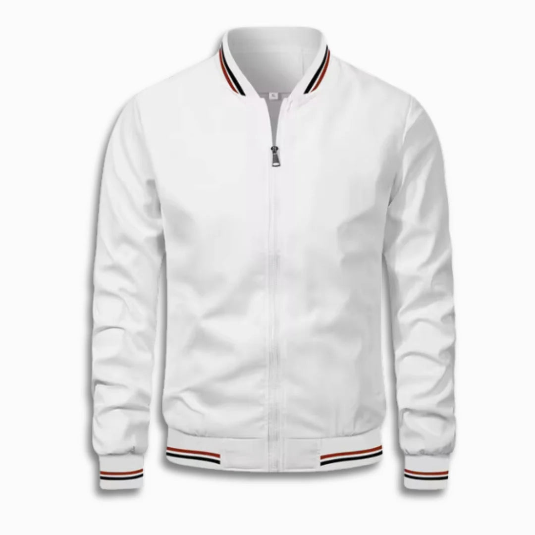 Men's Casual Transitional Jacket with Water-Repellent Surface & Stand Collar | EVA-US