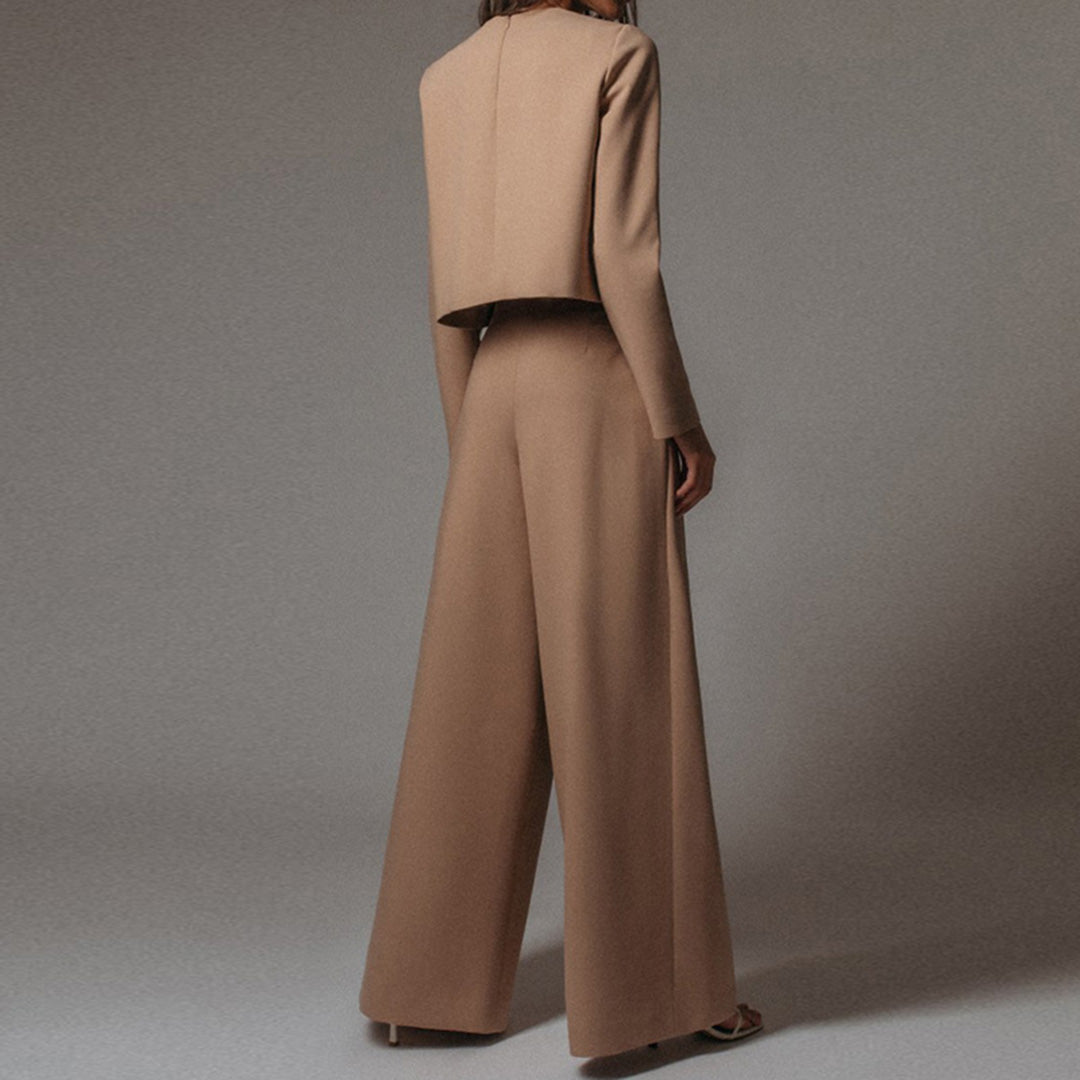 EVA-US | Long Sleeve and Wide Leg Pants for Women