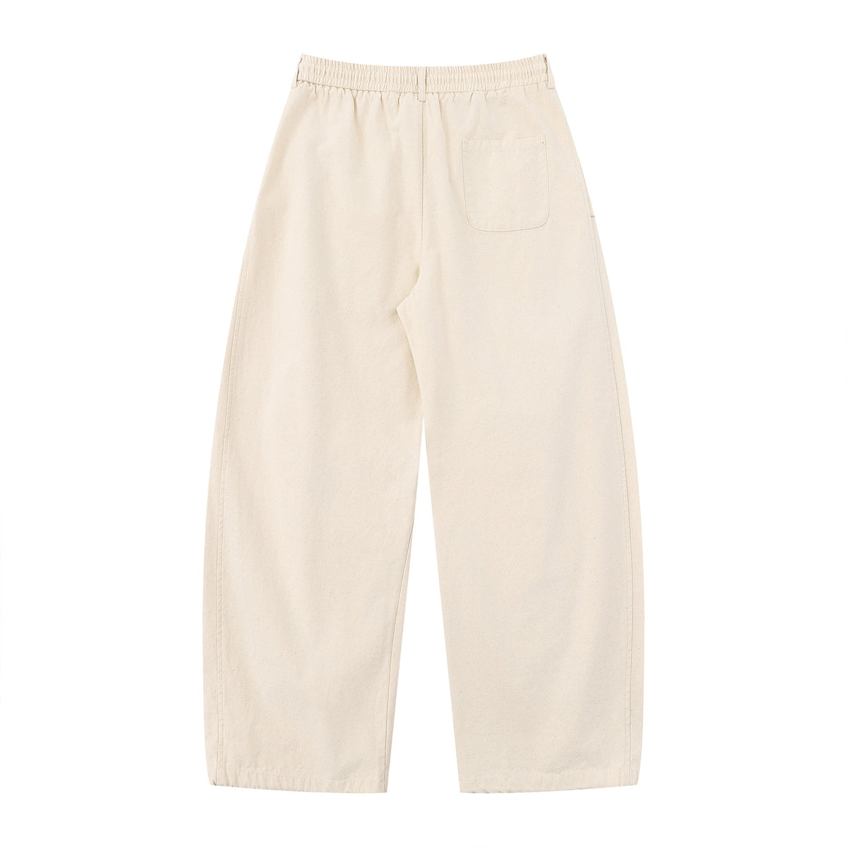 Women's utility-style culotte cargo pants with elastic drawstring waistband and flap pockets