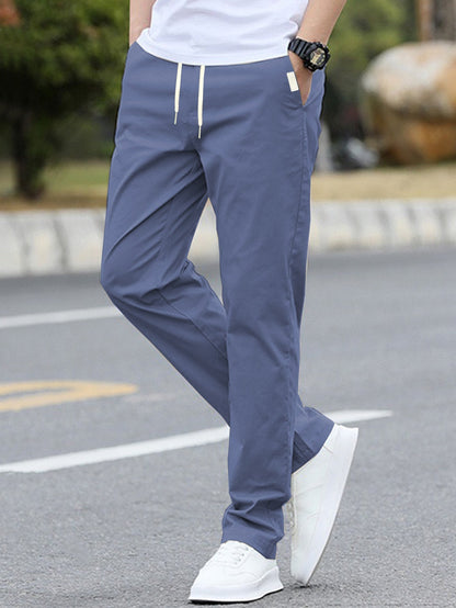 Men's sporty leisure pants with elastic waistband and modern side pockets EVA-US