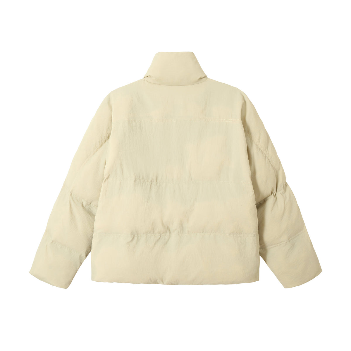 Unisex Boxy-Puffer Blouson with high stand-up collar and concealed front panel EVA-US