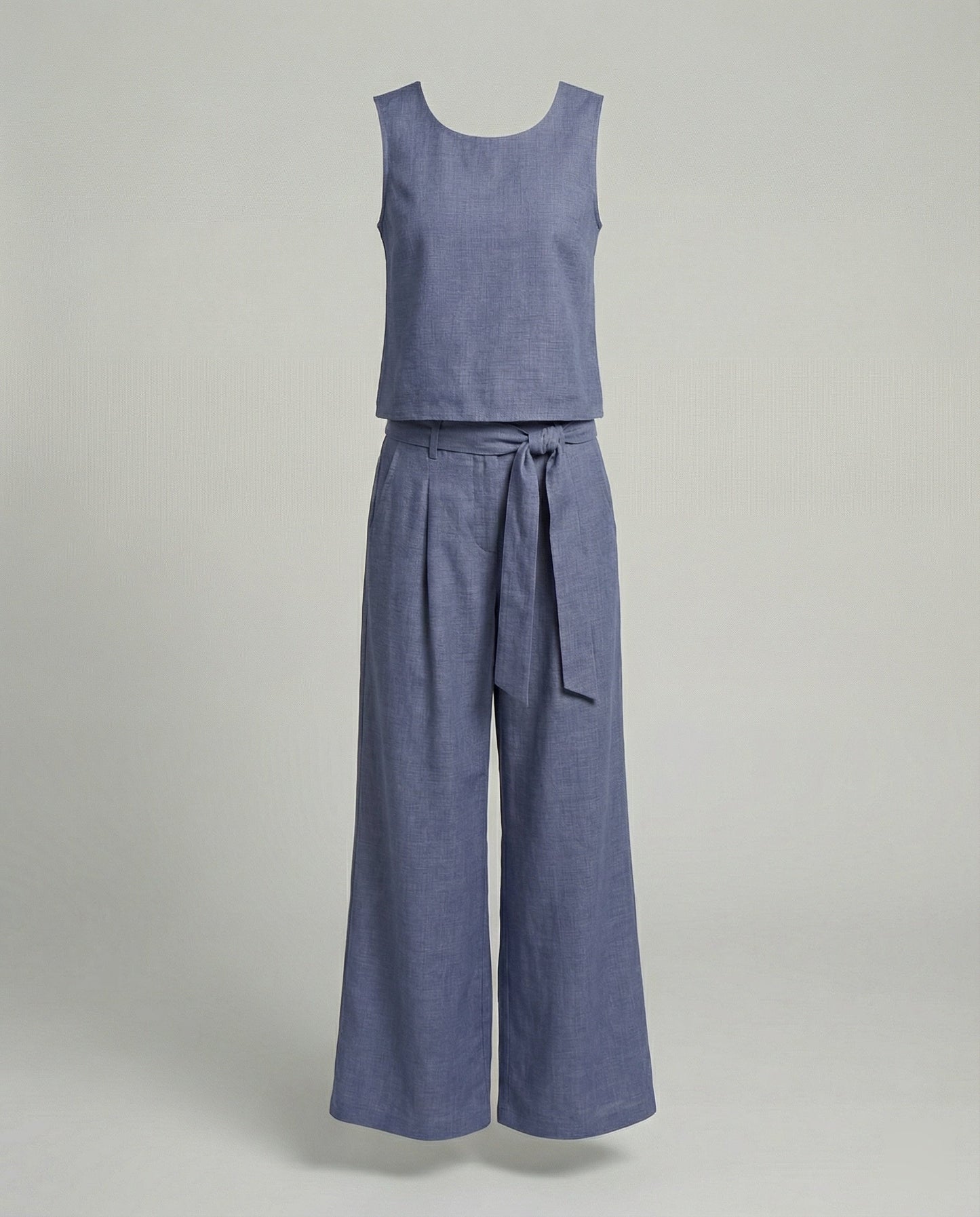 Women's Two-Piece Set Linen Pants