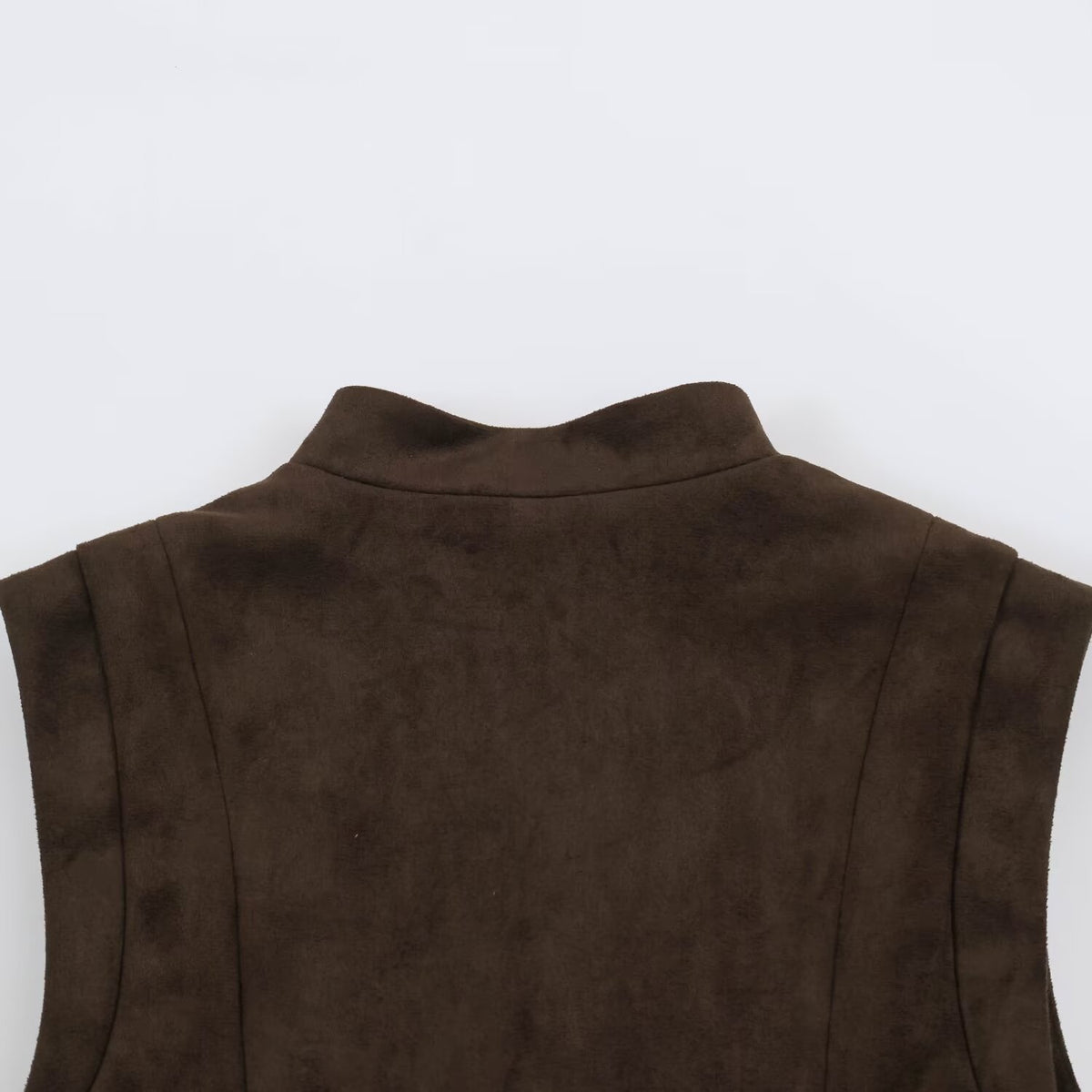 Women's Tailored Vest with Marshal Decoration and Stand-Up Collar EVA-US