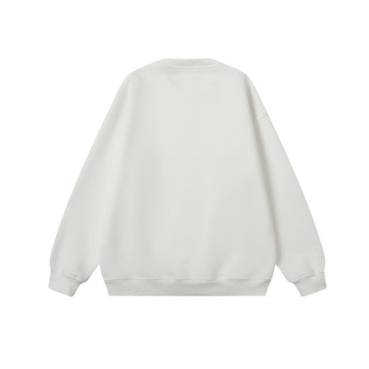 Unisex Oversize Sweatshirt with knit applications and round neck EVA-US
