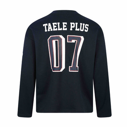 Unisex Sporty Oversized Hockey Jersey with Mesh Structure, Number Print and V-Notch Collar EVA-US