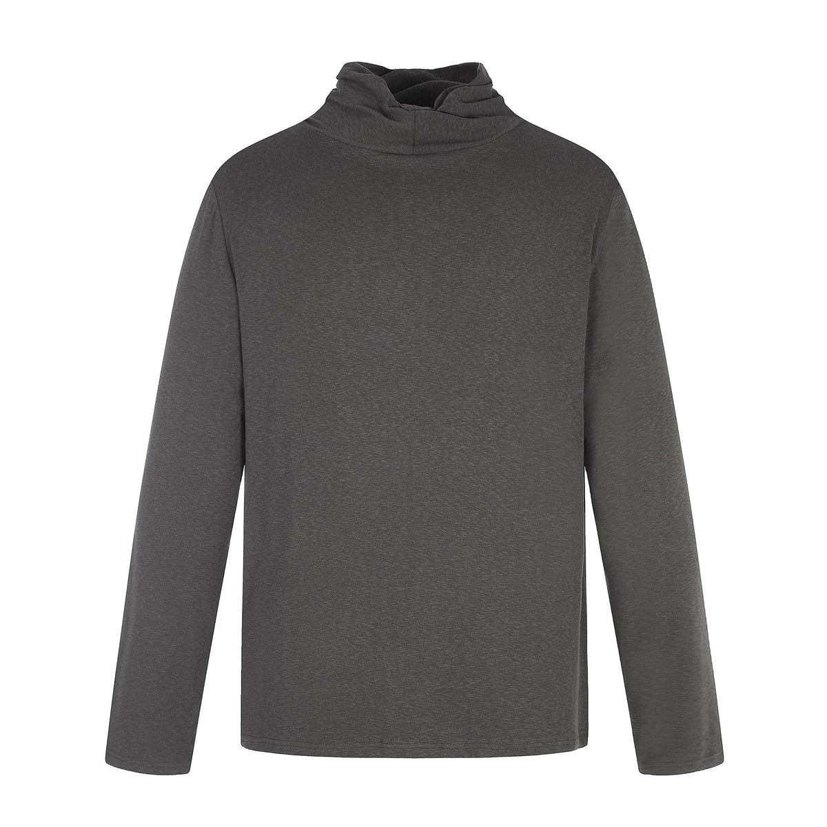 Women's fine cotton long sleeve with twisted standing collar and narrow silhouette EVA-US