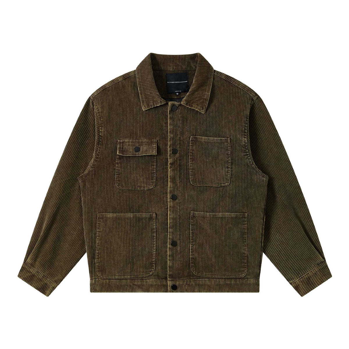 Men's cord workwear blouson with flap pockets and boxy fit EVA-US