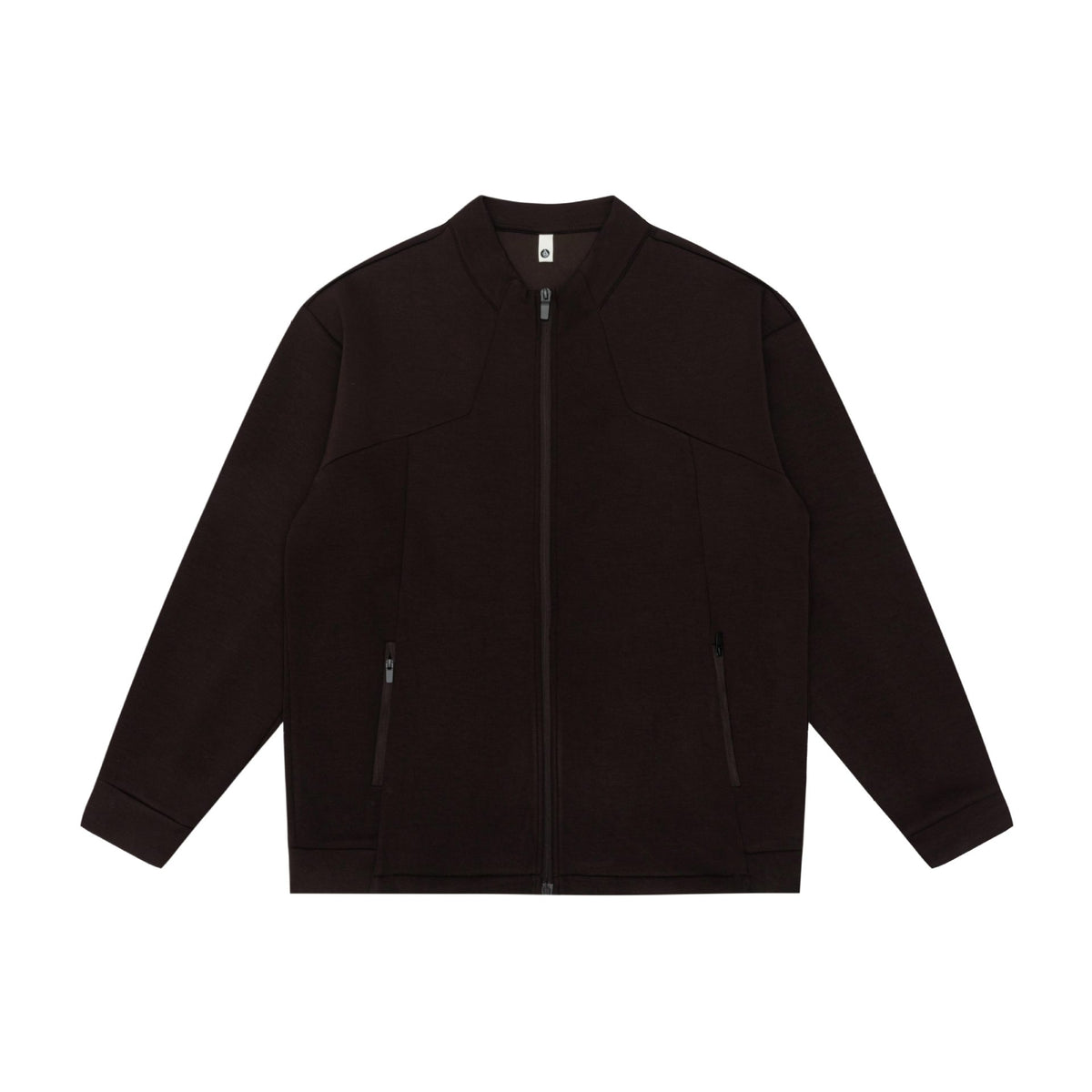 Unisex Oversize Zip Jacket made of heavy cotton blend with stand-up collar and zip pockets EVA-US
