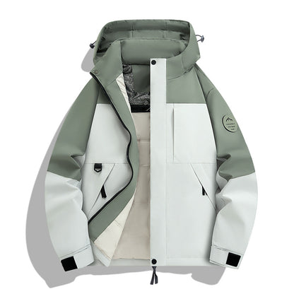 Men's Waterproof and Breathable Softshell Outdoor Jacket EVA-US