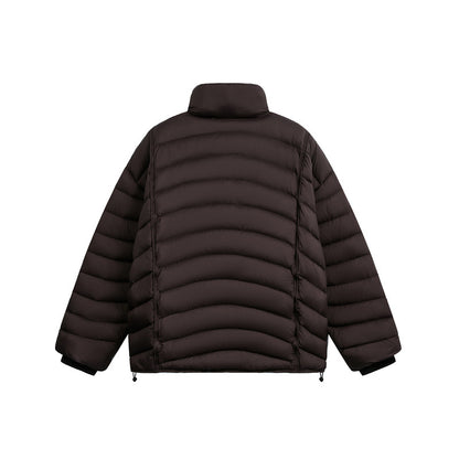 Women's short cut ultralight quilted jacket with stand-up collar EVA-US
