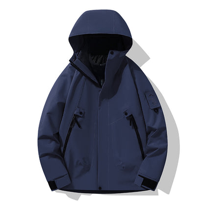 Unisex Waterproof, Breathable Hardshell Outdoor Jacket with Hood EVA-US