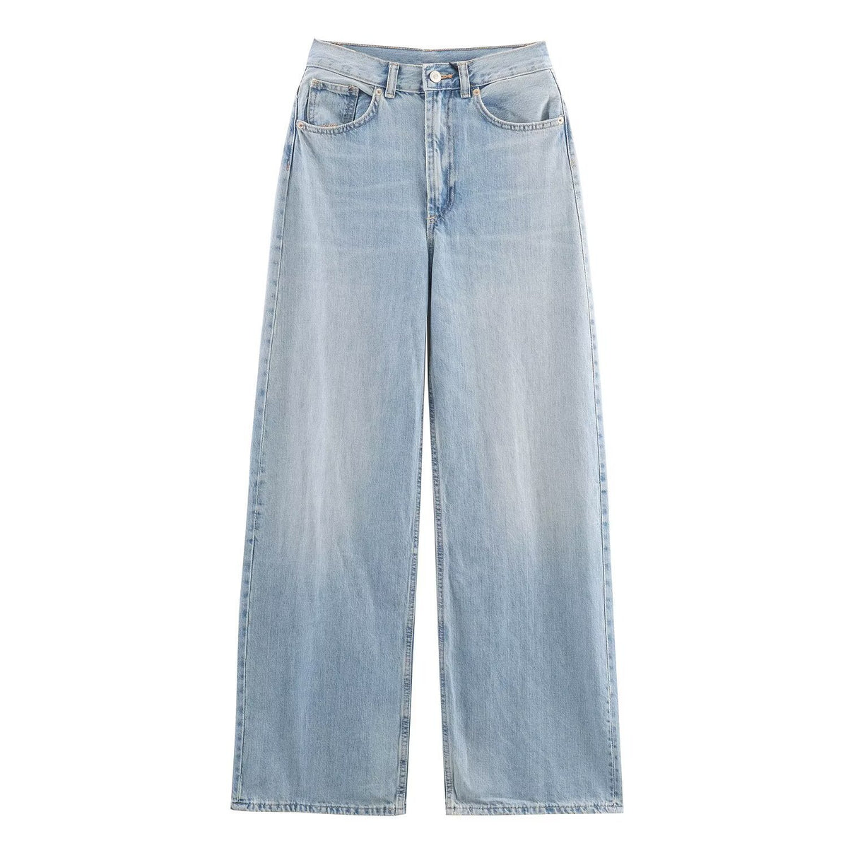 Women's jeans with high waist and wide leg EVA-US
