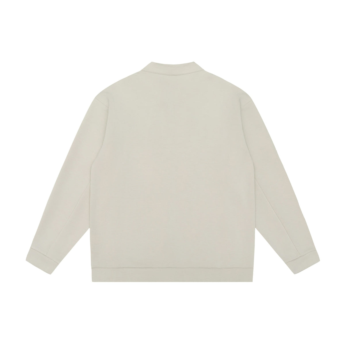 Unisex Oversize Zip Jacket made of heavy cotton blend with stand-up collar and zip pockets EVA-US