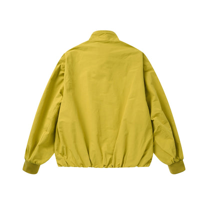 Unisex Light Windbreaker Jacket with High Stand-up Collar and Functional Pockets EVA-US